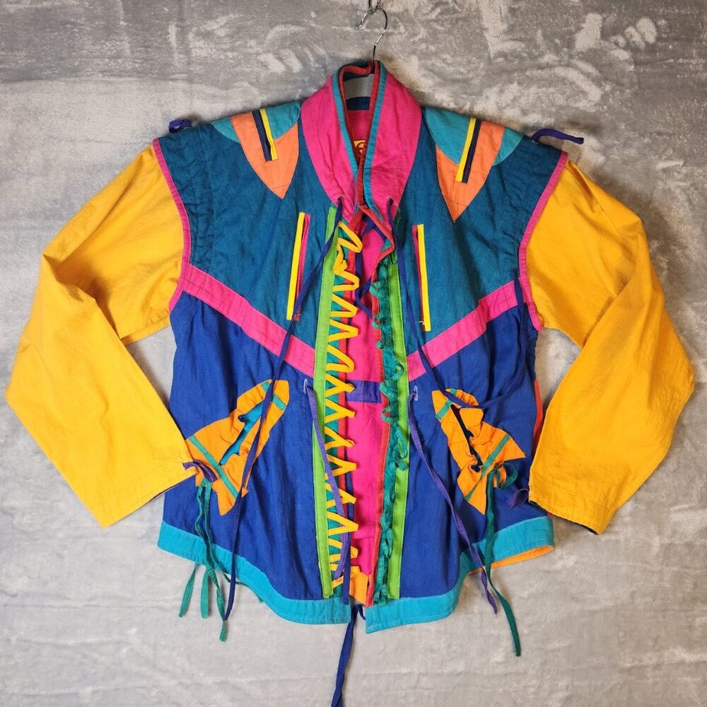 Vibrant Multicolor Bomber Jacket